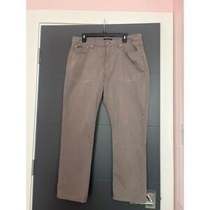 Lucky Brand 410 Athletic Straight Pants Mens 36x30 Grey Stretch Chino